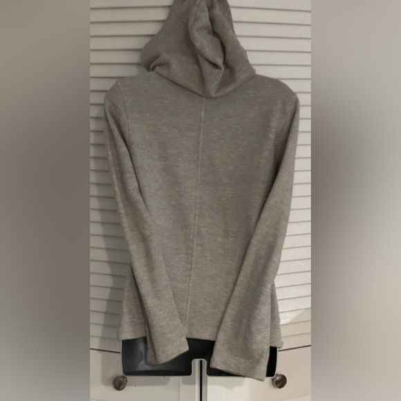 Miss Chievous gray fleece sweatshirt button front double breasted jacket - Picture 2 of 7